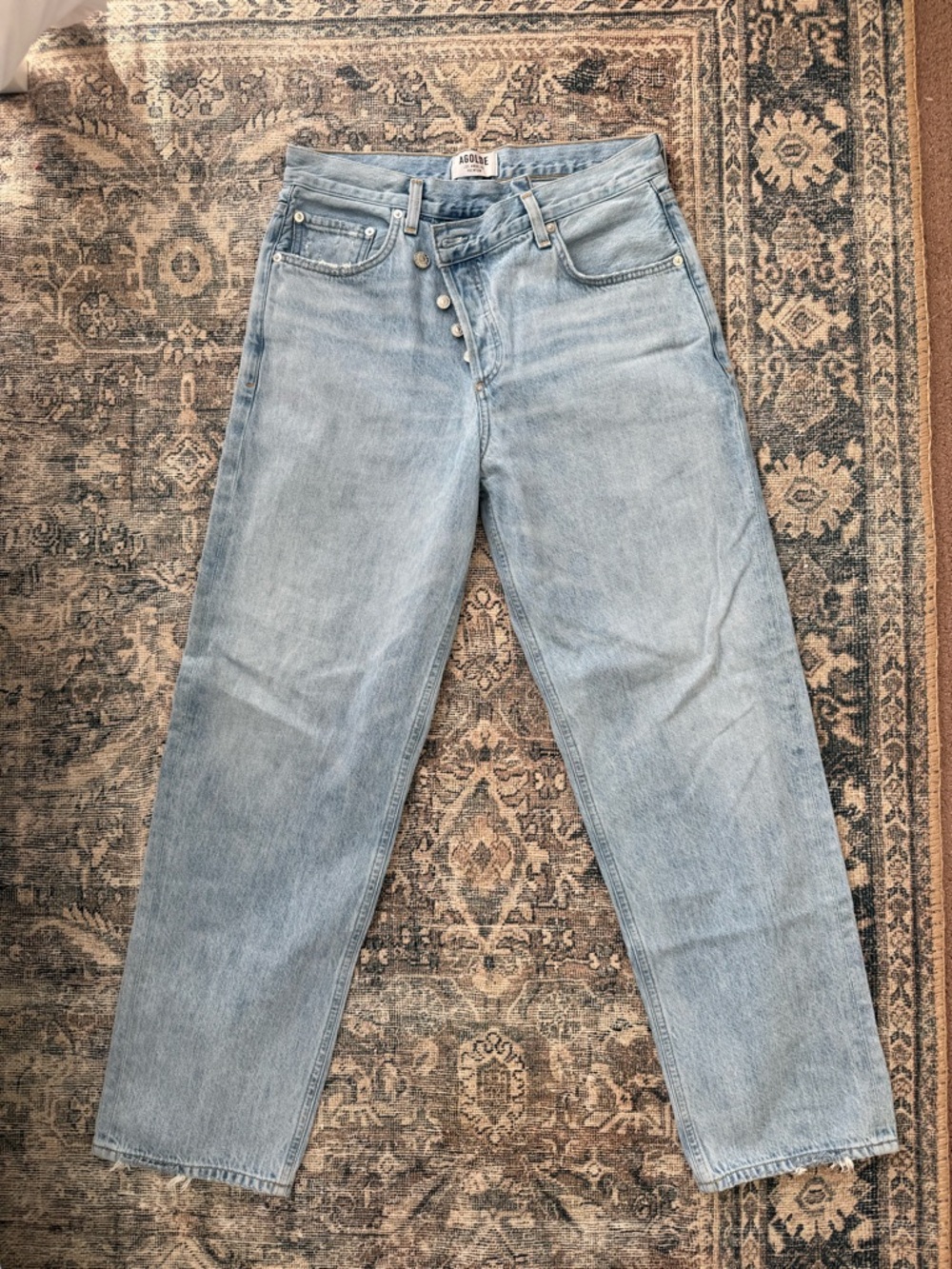 Agolde Light Blue High-Rise Denim Jeans